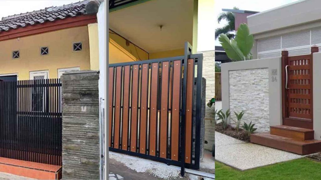 Inspirasi Contoh Bentuk Pagar Rumah Minimalis di Malaysia 2 pelbagai idea desain pagar rumah minimalis