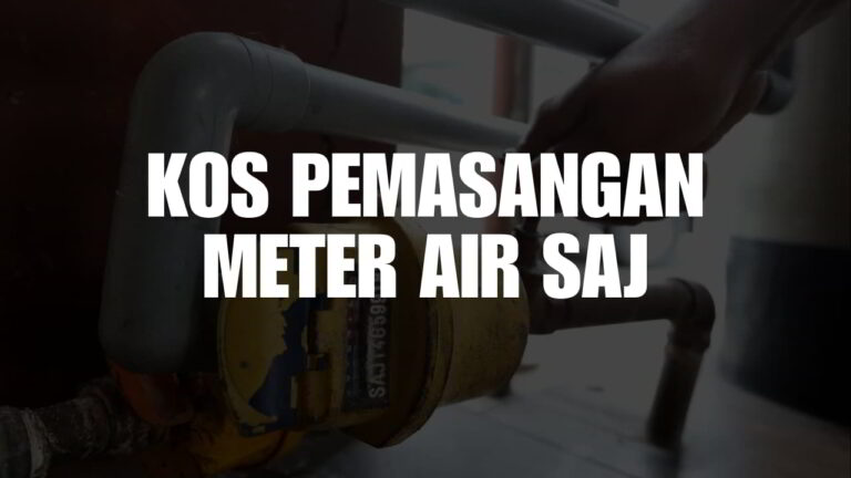 kos pemasangan meter air saj