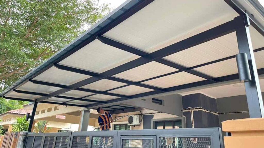 Inilah Penjelasan Beza ACP Awning dengan Polycarbonate 2 perbezaan dari penampilan dan gaya rekaan