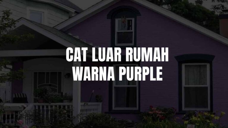 cat luar rumah warna purple