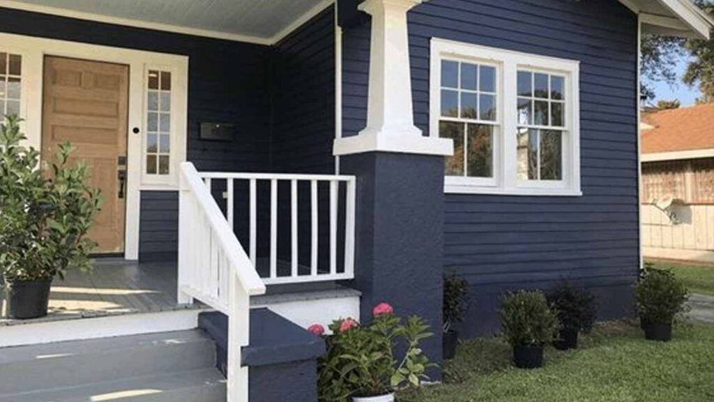 10 Inspirasi Cat Luar Rumah Warna Biru yang Sejuk & Elegan di Malaysia 4 sampel kombinasi warna biru yang disarankan