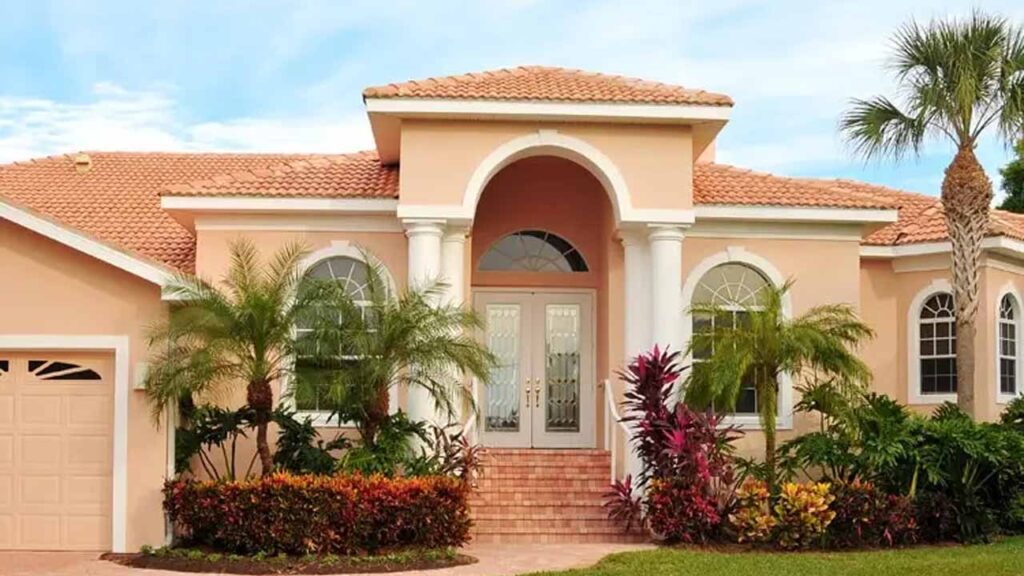 Inspirasi Cat Luar Rumah Warna Peach: Tampil Elegan dan Hangat 1 keistimewaan warna peach untuk dinding luar rumah