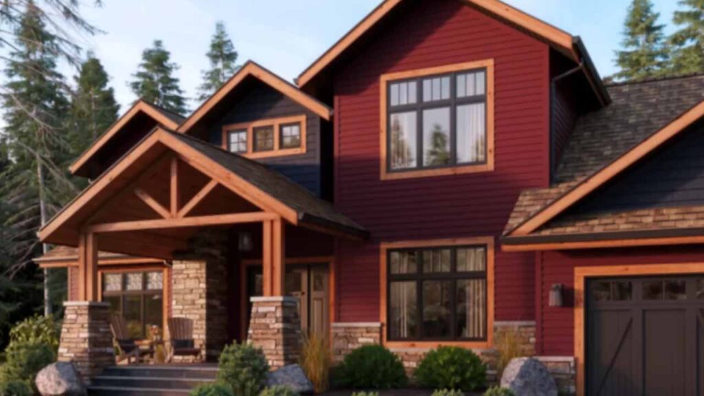 Inspirasi Cat Luar Rumah Warna Maroon yang Elegan dan Terkini 2 campuran warna maroon yang serasi untuk eksterior rumah