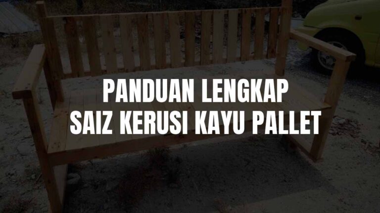 saiz kerusi kayu pallet