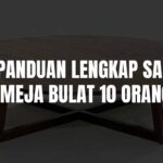 saiz meja bulat 10 orang