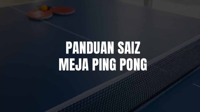 saiz meja ping pong