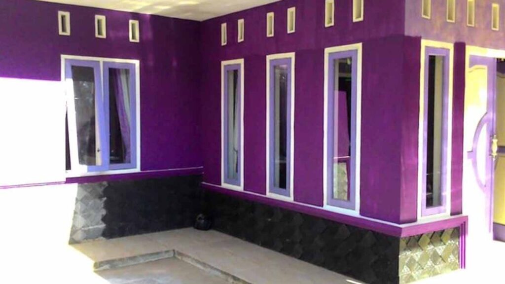 Inspirasi Cat Luar Rumah Warna Purple yang Sejuk dan Moden di Malaysia 2 tona warna purple yang popular untuk cat luar rumah