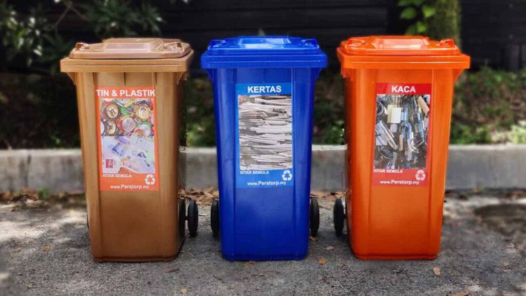 Warna Tong Sampah Kitar Semula di Malaysia: Maksud & Kegunaannya 3 maksud setiap warna tong sampah kitar semula dan kegunaannya